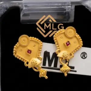 Home 2.5 gram gold plated daily wear office , home ,travel light weight earing