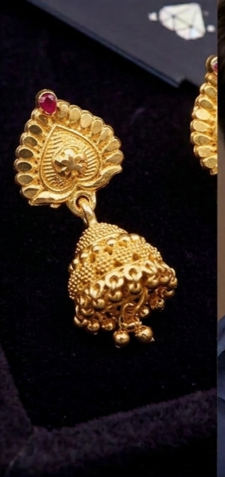 `1 ajwada Heart-Top Classic Royal Jhumki - Image 5