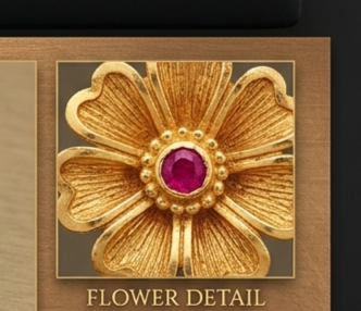 1 Rajwada Floral-Top Premium Heavy Latkan Jhumki - Image 2