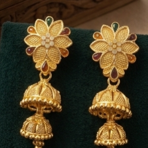 Home Rajwada Blossom-Crest Traditional Palace Jhumka