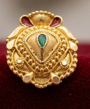 2 Rajwada Emerald-Triad Traditional Hanging Tops - Image 2