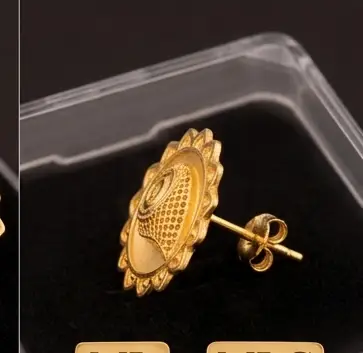 3 2 gram Gold plated earing mini daily wear - Image 7