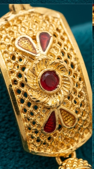 3 Rajwada Heart-Top Geometric Sleek Droplet Jhumki - Image 3