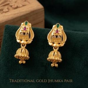 Home Rajwada Peacock-Crest Heritage Jhumki