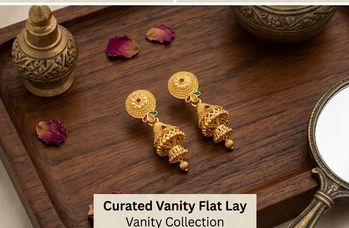 4 Rajwada Royal Gold-Plated Traditional Bell Jhumki - Image 6