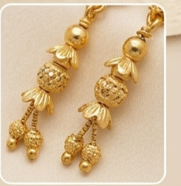 5 Rajwada AD-Studded Royal Sui-Dhaga Earrings - Image 2