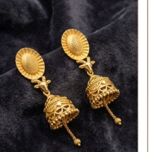 Home Rajwada Sunburst Matte-Finish Traditional Jhumki