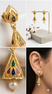 2 gram gold plated earing tradition desighn daily wear Gemini Generated Image C8k0w4c8k0w4c8k0 168x300