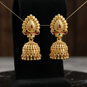 Home Rajwada Kalka-Top Beaded Royal Jhumki