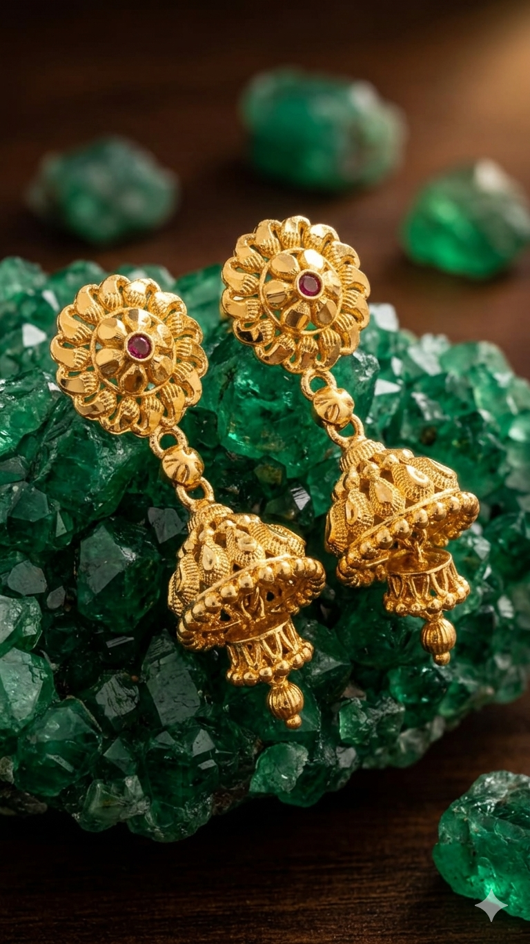 Gemini_Generated_Image_wklbkdwklbkdwklb Textured-Chakra Carved Bell Jhumki