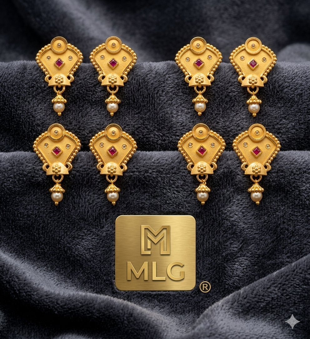 Gemini_Generated_Image_wpzyr7wpzyr7wpzy Rajwada Square Kite-Cut Matte Gold Drops - Image 2