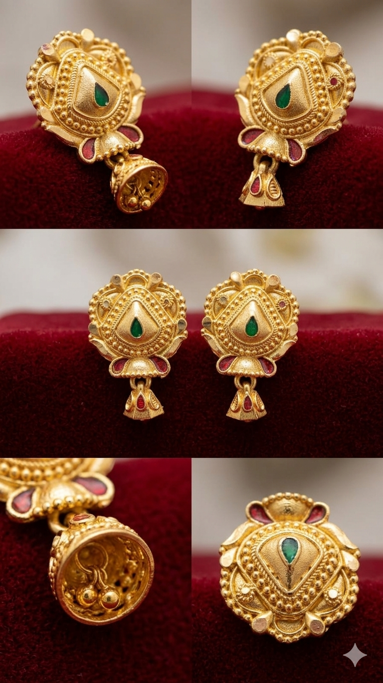 Gemini_Generated_Image_zbpbmyzbpbmyzbpb Rajwada Emerald-Triad Traditional Hanging Tops - Image 5